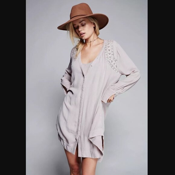 Free People Dresses & Skirts - Free People Courtney's Victorian Shirt Dress